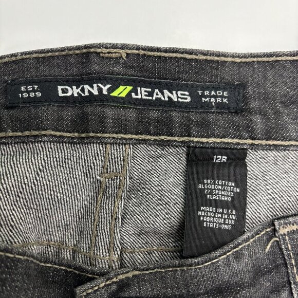 Dkny Flare Women's size 12 Black Denim jeans - Picture 2 of 3